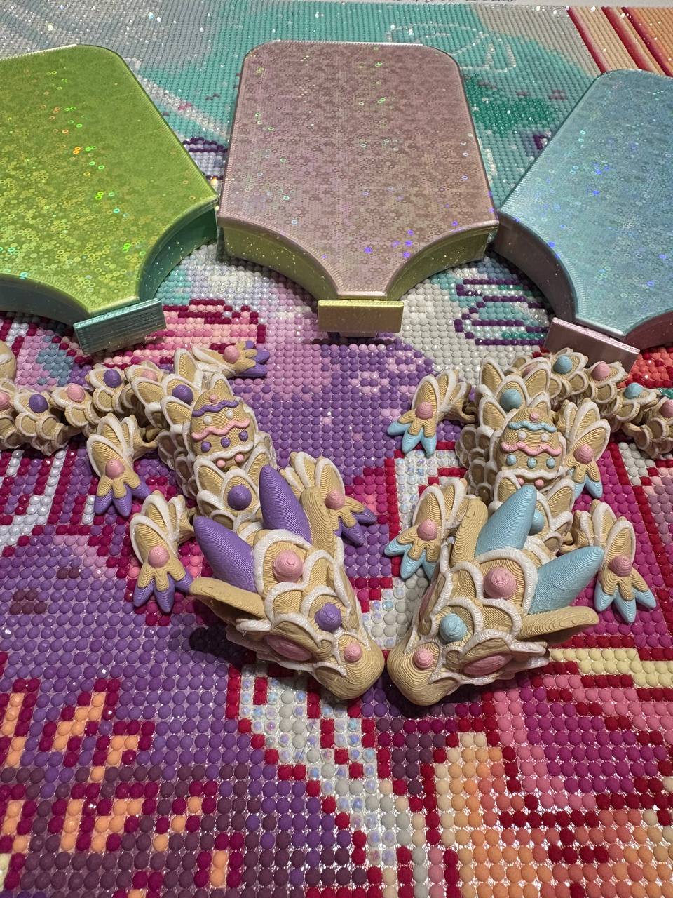 Easter Cookie Dragon Box - 2 Dragon Trays and Easter Cookie Dragon Painter Mate!