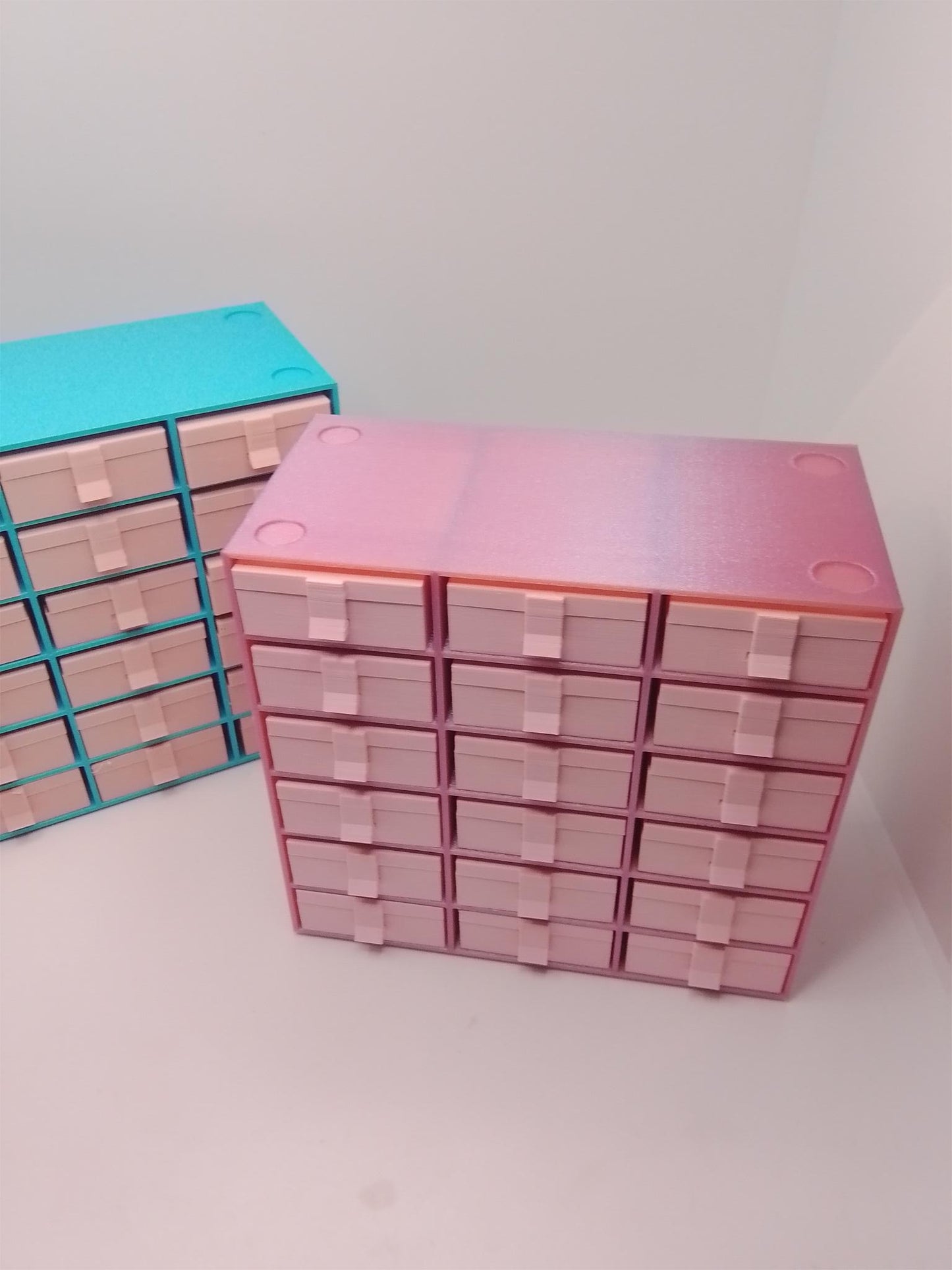 Flippas Diamond Art Drill Container Tray Storage System With 18 Hinged Clip Trays and Stackable Storage!
