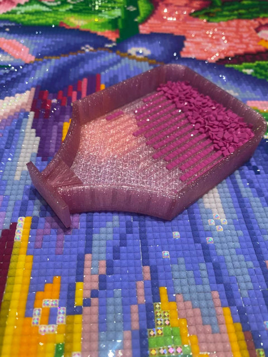 Sparkill glittery sparkly diamond painting trays with stoppers for 5d painting, diamond Art and dotz drills