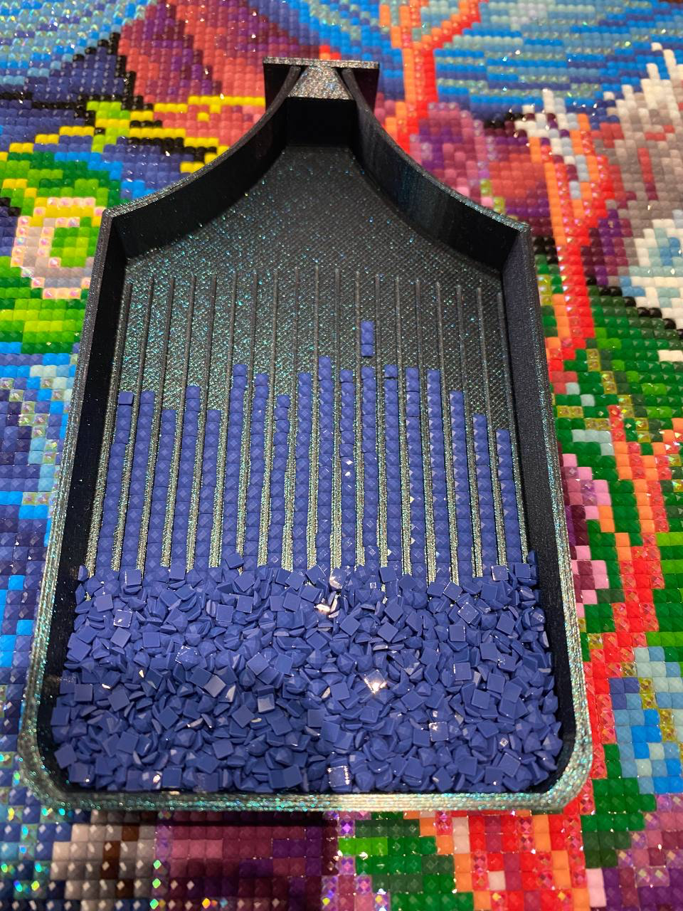 Grand plateau d’art diamant de base avec bouchon pour Diamond Art, plateau de forage Diamond Dotz