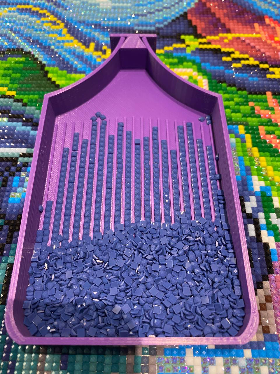 Grand plateau d’art diamant de base avec bouchon pour Diamond Art, plateau de forage Diamond Dotz