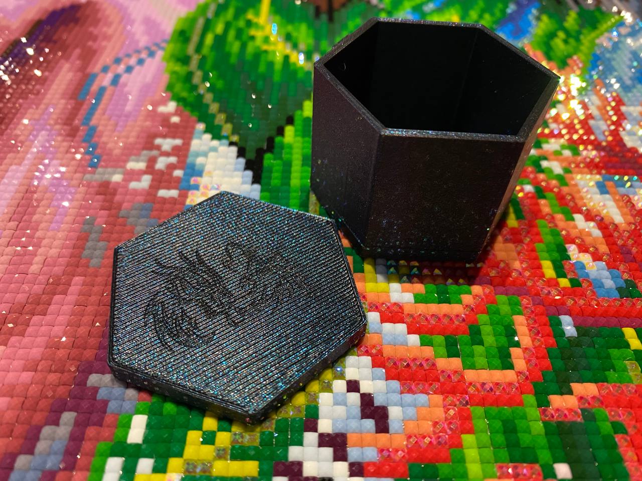 Diamantmalerei, Punkt, 5D-Mosaikbohrer. Mülleimer für Diamantkunst, Strasssteine, Bohrer