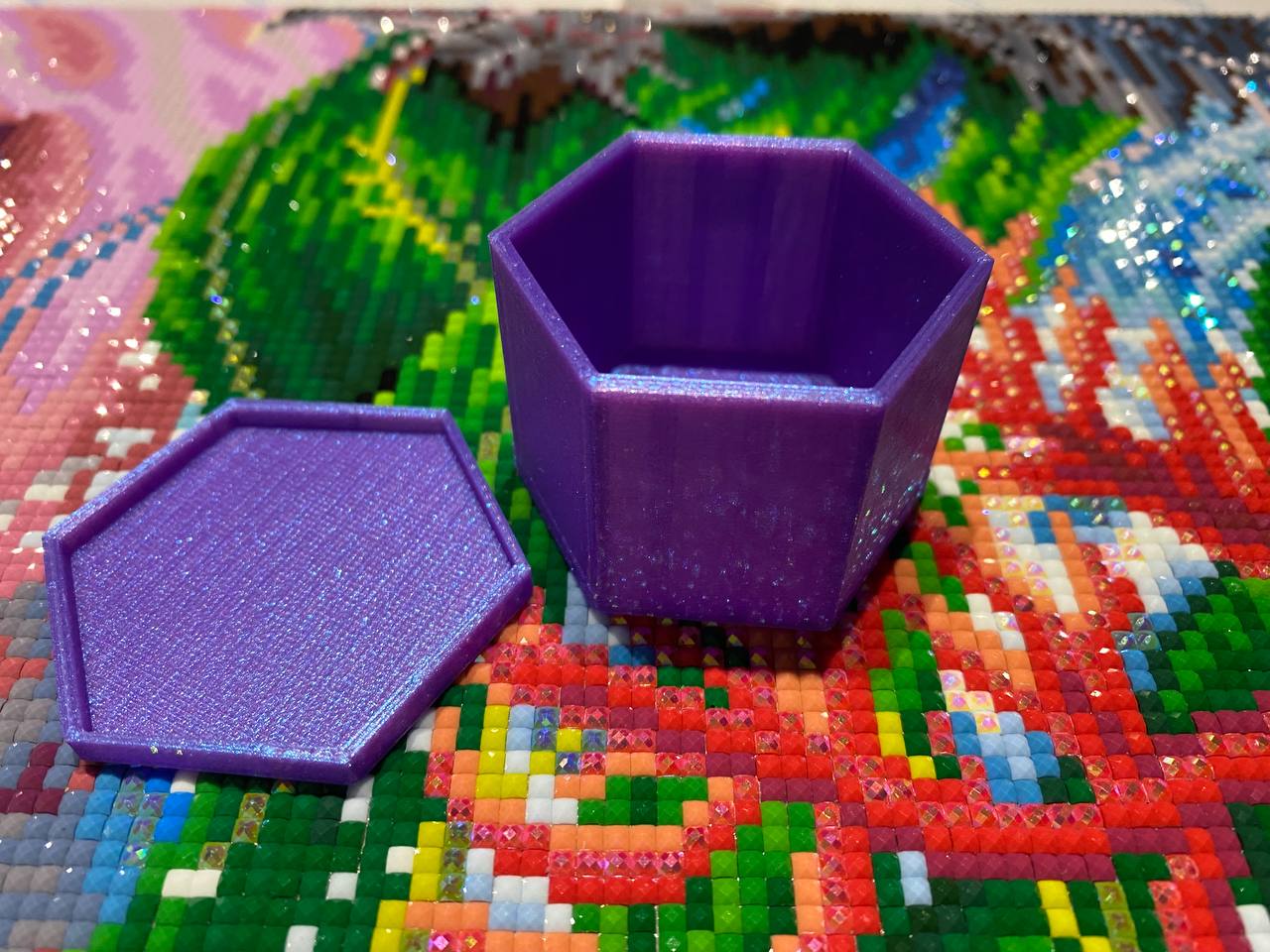 Diamantmalerei, Punkt, 5D-Mosaikbohrer. Mülleimer für Diamantkunst, Strasssteine, Bohrer
