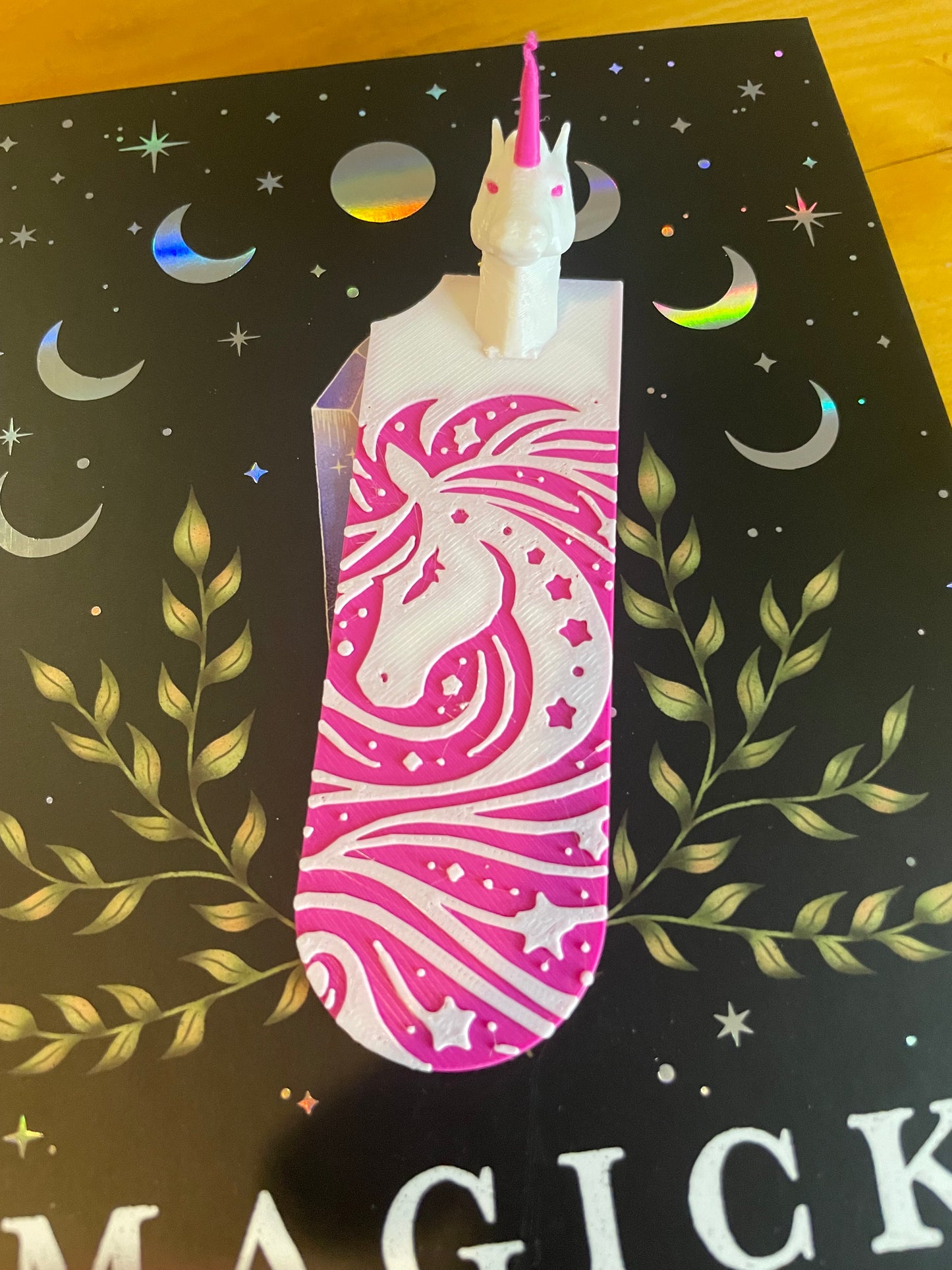 Unicorn 3D Bookmark, Whimsical 3D Printed Magic Book Accessory, Perfect for Book Lovers Gift