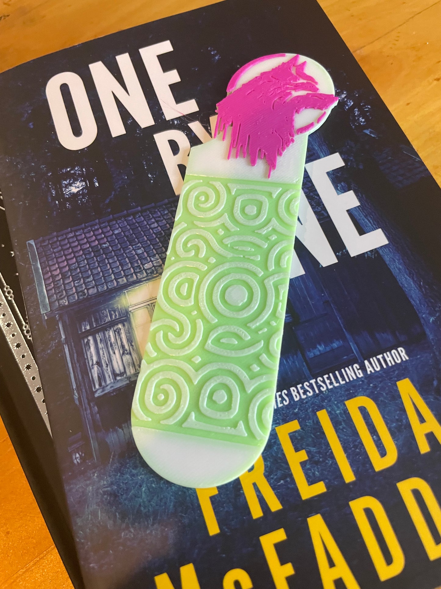 Wolf 3D-gedrucktes Lesezeichen, Wildes Fantasy-Design für Buchliebhaber, einzigartiges Leseaccessoire, perfektes Geschenk für Leser und Mythologie-Fans