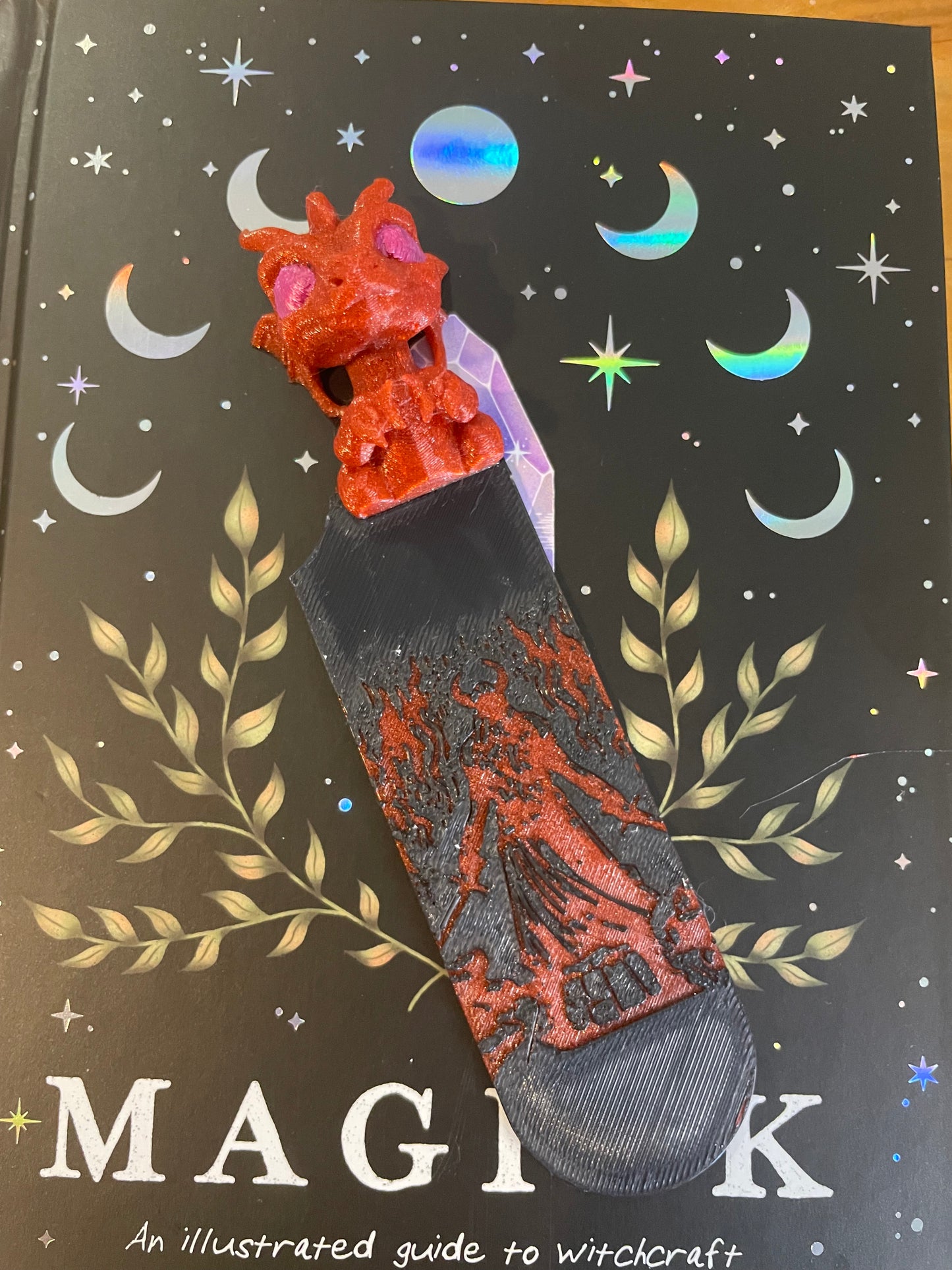 Cute Dragon 3D Bookmark, Adorable 3D Printed Fantasy Book Accessory, Perfect Reader’s Gift