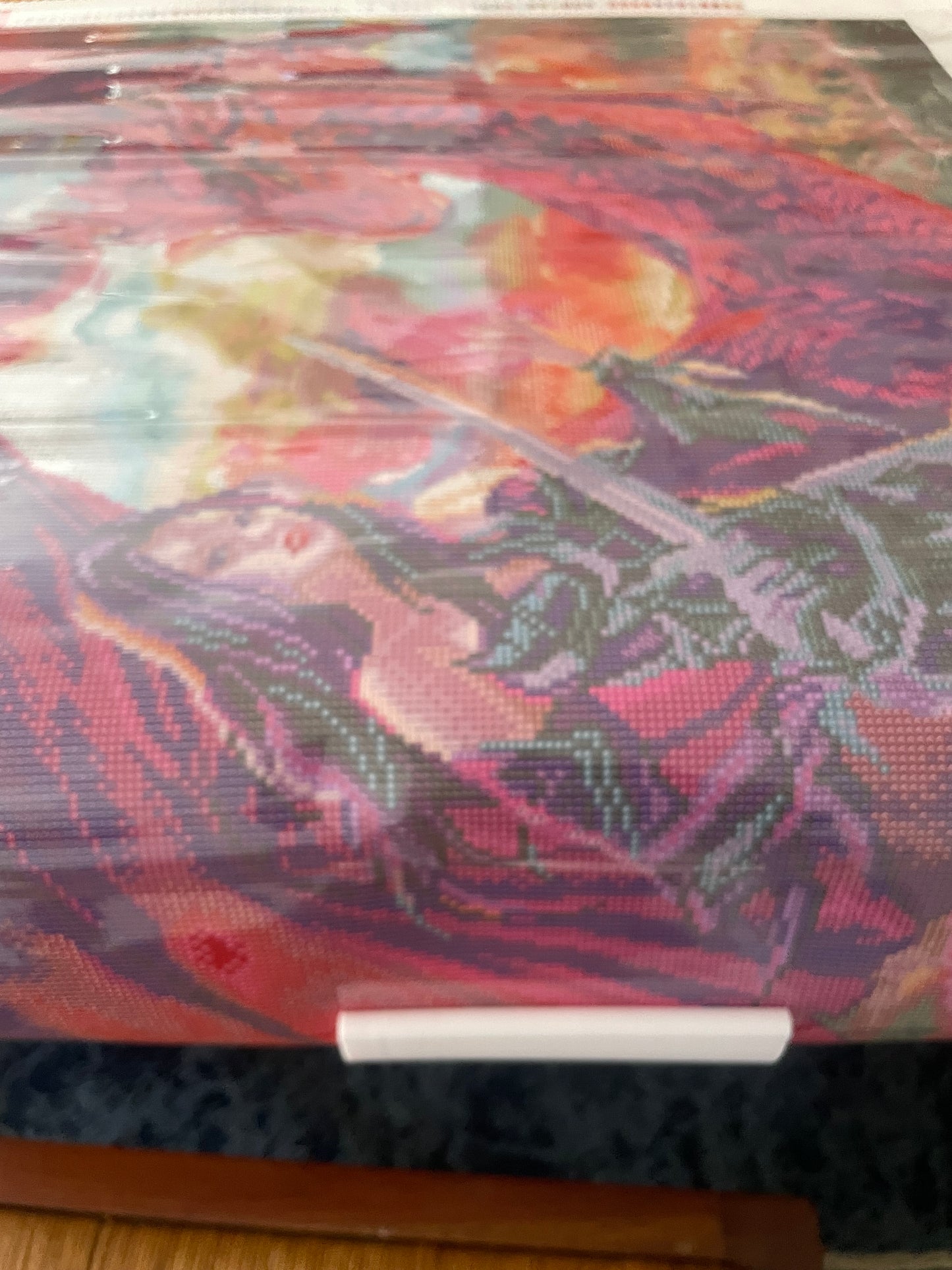 Diamond Art Middle Of Canvas Table Clamp with Canvas Roll Out, Perfect Gift for DIY Diamond Painters