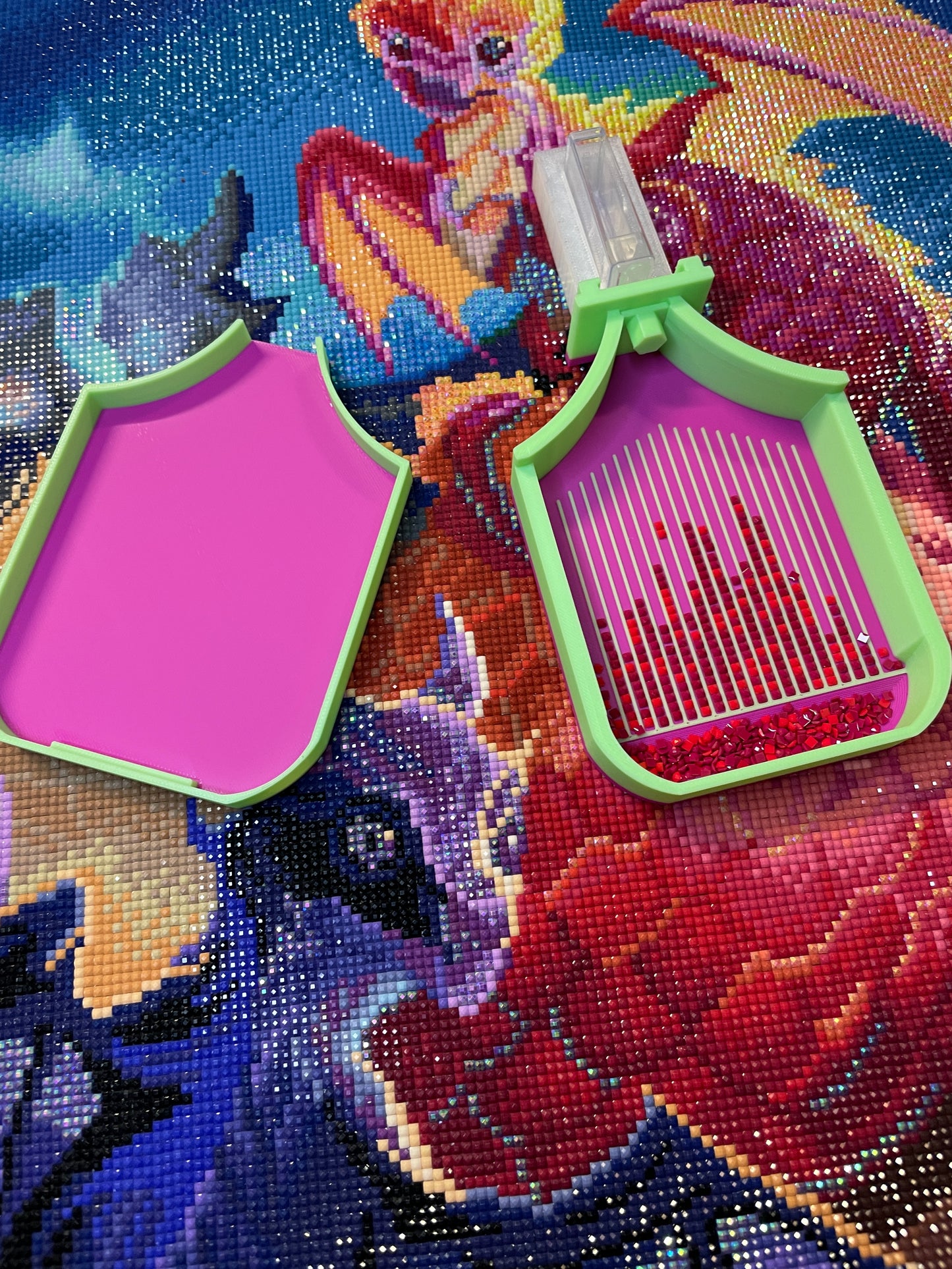Deluxe Diamond Art Tablett in Seidenfarben für Diamantpunkte, 5D-Malerei, Diamantmalerei-Bohrer
