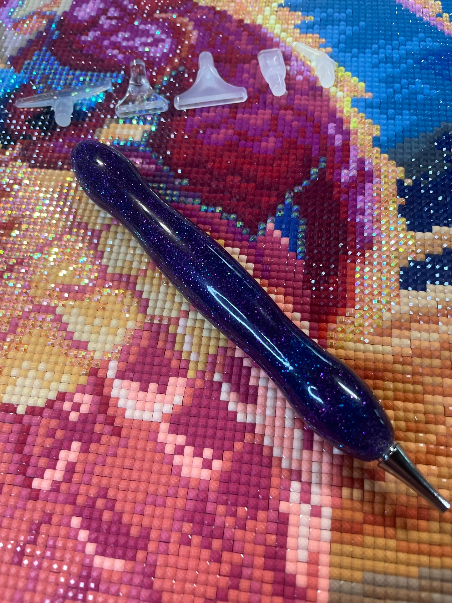 Sparkills Dragon Diamond Art Pen avec accessoires multiplaceurs plus droits de couleur fantaisie pour la peinture au diamant