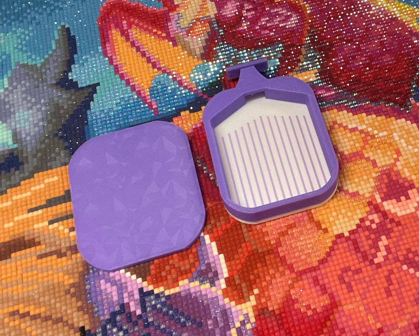 Plateau Diamond Art de luxe aux couleurs de soie pour points de diamant, peinture 5d, forets de peinture au diamant