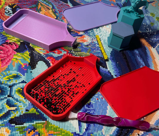 Sleek Dragon Diamond Art Tray In One Colourway– Who Needs Washi Tape? Not You!