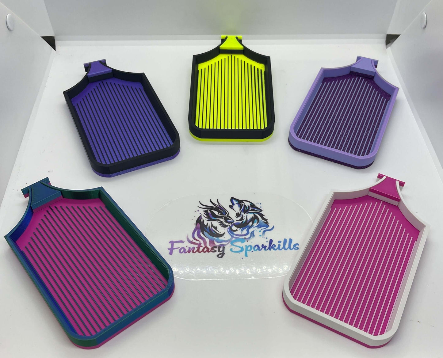 Sleek Dragon Diamond Art Tray! The Flat Base Version without Drill Reservoir