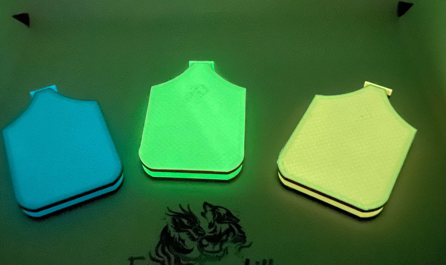 Glow-in-the-Dark Diamond Art Tray - Ghost Dragonling Design, Flawless Drill Alignment, Spooky Crafting Essential, Great Gift for Artists