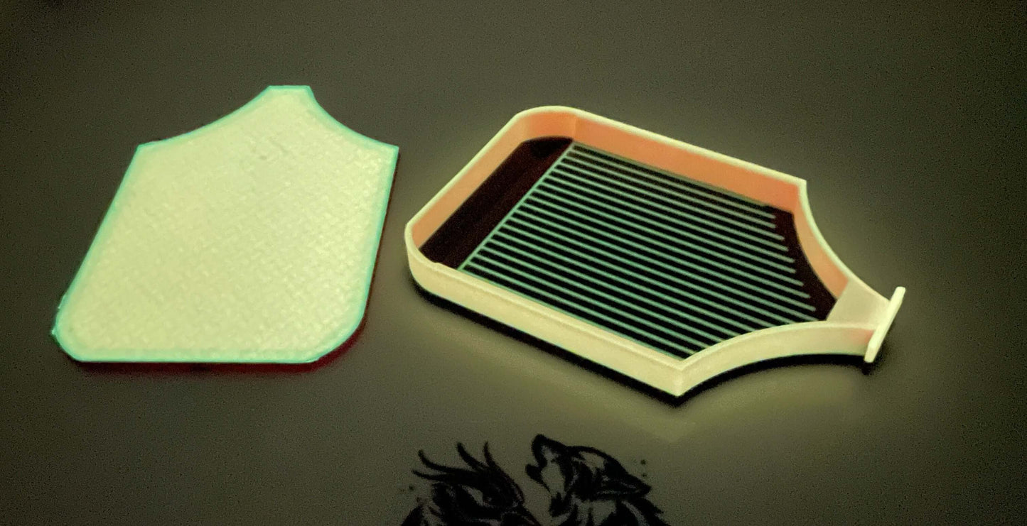 Glow-in-the-Dark Diamond Art Tray - Ghost Dragonling Design, Flawless Drill Alignment, Spooky Crafting Essential, Great Gift for Artists