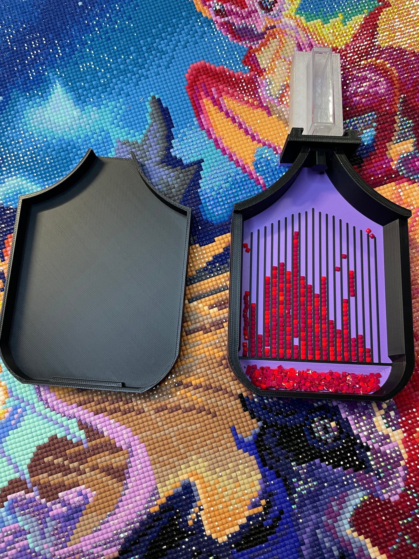Deluxe Diamond Art Tablett in Seidenfarben für Diamantpunkte, 5D-Malerei, Diamantmalerei-Bohrer