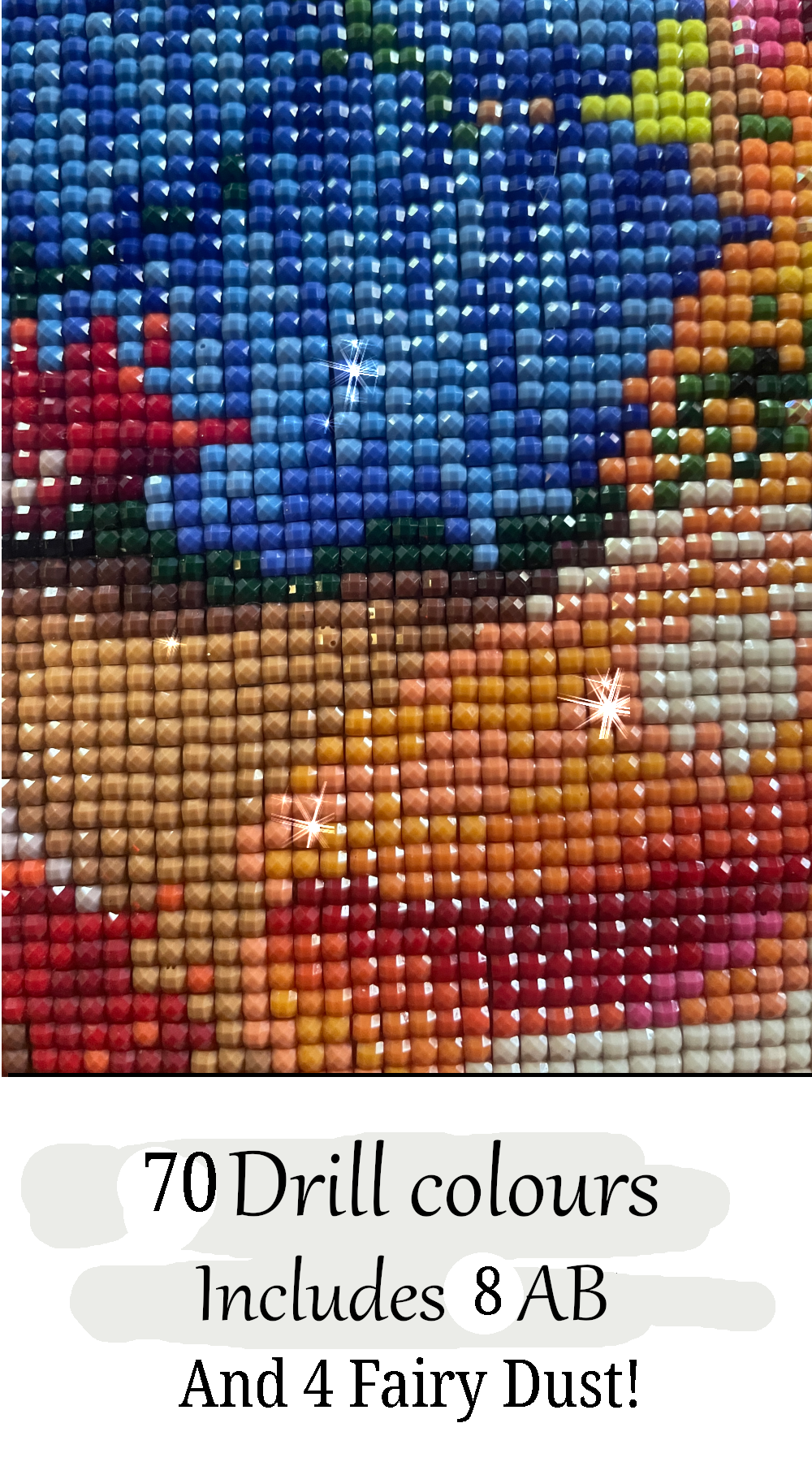Dragonlings Fantasy Sparkills, handgerendertes Diamant-Kunstgemälde, 95 x 52,8 cm (37,4 x 20,79 Zoll).