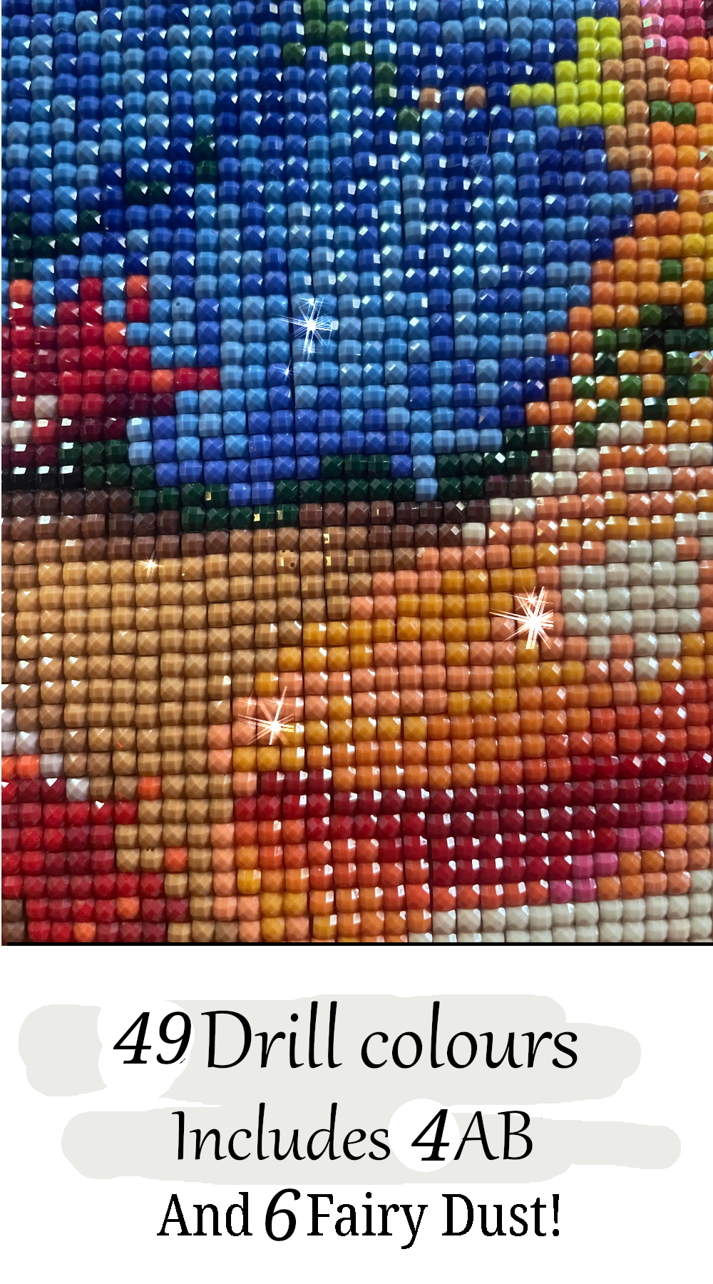 Dragonlings Fantasy Sparkills, handgerendertes Diamant-Kunstgemälde, 95 x 52,8 cm (37,4 x 20,79 Zoll).