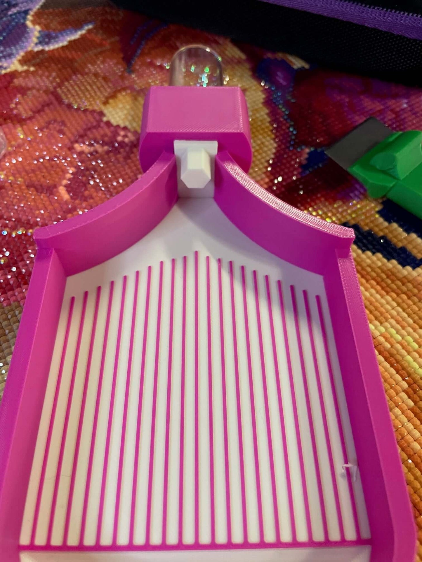 Screw & Shake, Diamond Art Tray With Screw in Drill Container Capability - Who Needs Funnels? Not You!