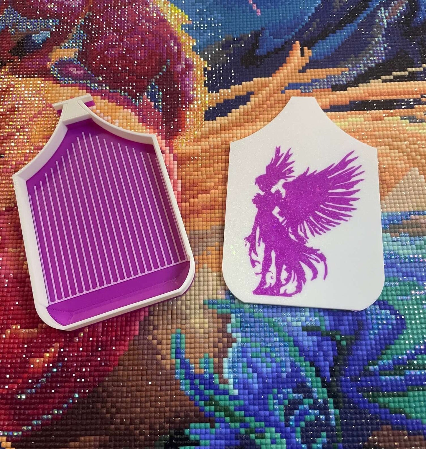 Dark Fantasy Dragonling Diamond Art Trays Buy Separately Or In a Pack, Mermaid, Fire Angel, Unicorn, Harpy & Witch