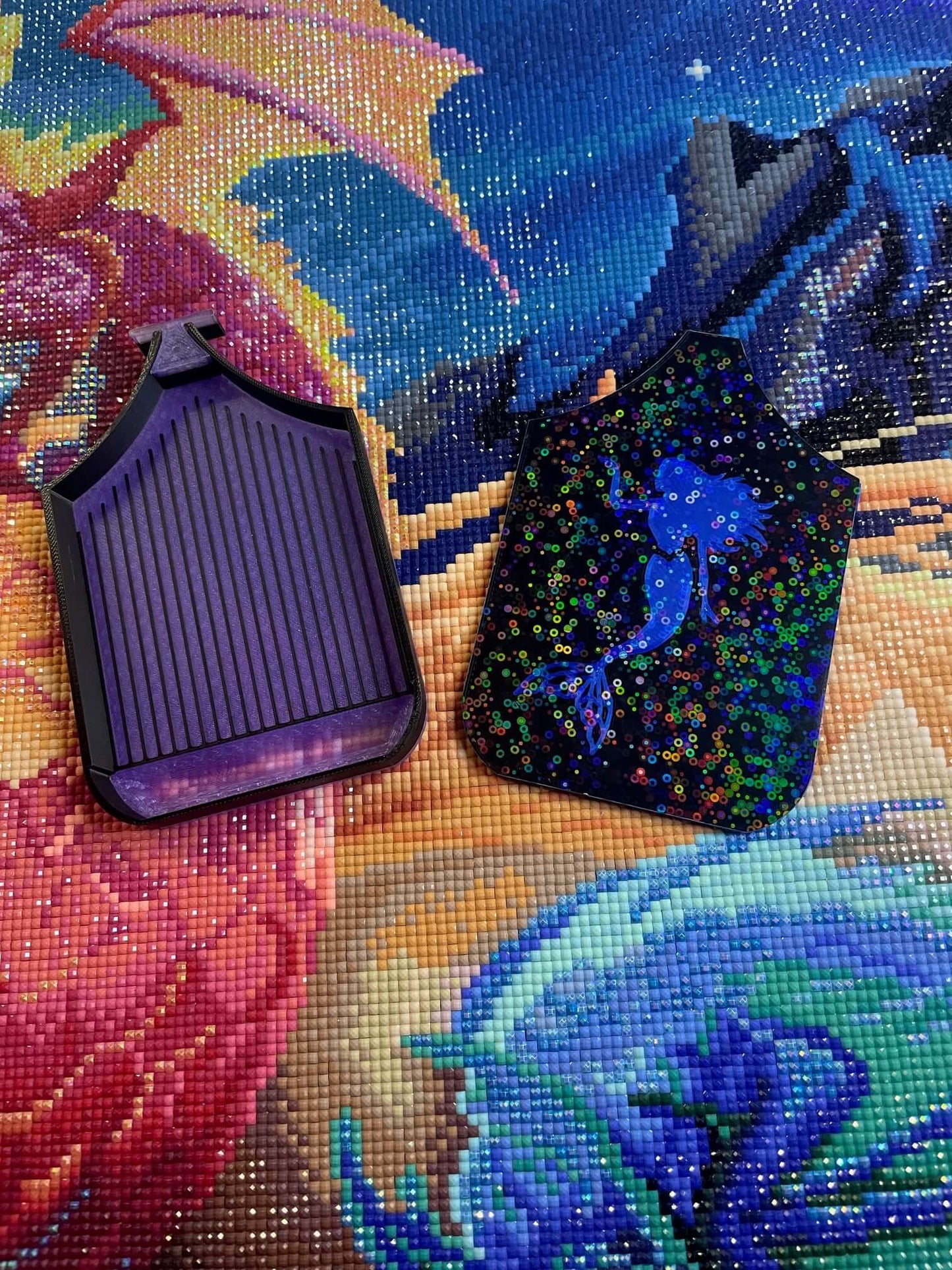 Dark Fantasy Dragonling Diamond Art Trays Buy Separately Or In a Pack, Mermaid, Fire Angel, Unicorn, Harpy & Witch