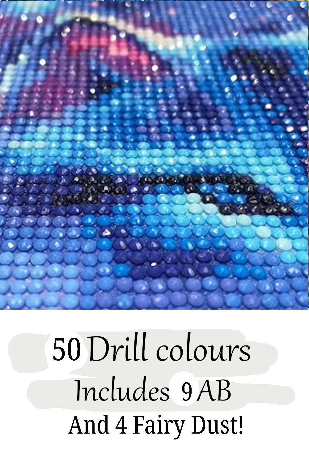 Dragonlings Fantasy Sparkills, handgerendertes Diamant-Kunstgemälde, 95 x 52,8 cm (37,4 x 20,79 Zoll).