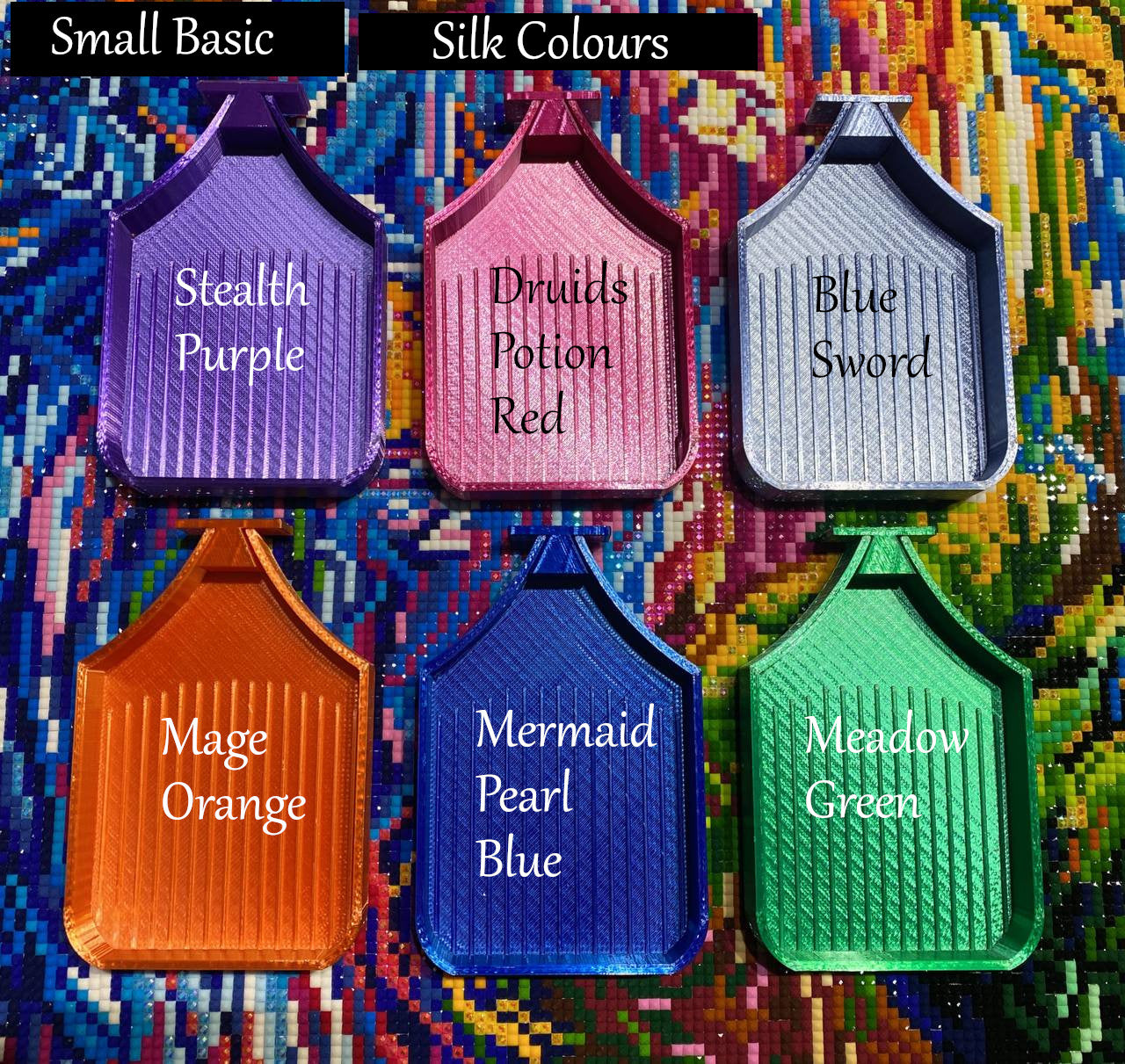Plateau de base pour peinture diamant avec bouchon, couleurs fantaisie pour l'art du diamant, dotz diamant, plateau de perçage d'art 5d