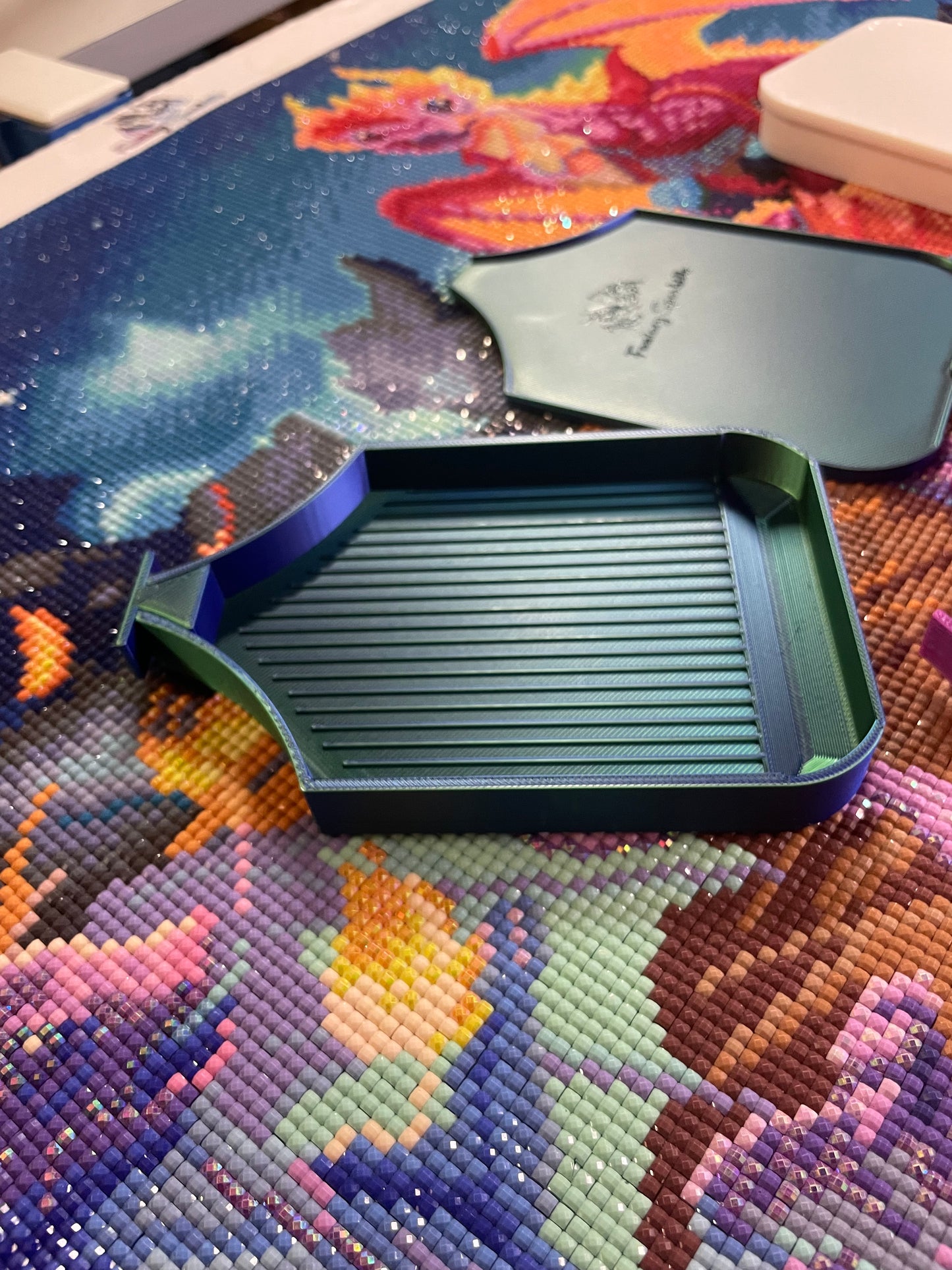 Dragonling Diamond Art Tray In One Colourway– Who Needs Washi Tape? Not You!