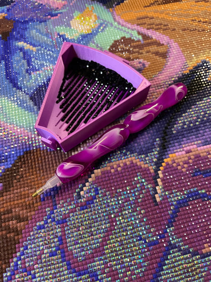 Octodrilly Diamond Art Rotating Tray Tower for Confetti Eight Trays a Level Add levels as Needed