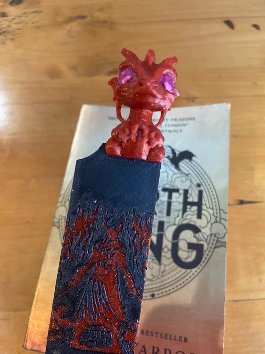 Cute Dragon 3D Bookmark, Adorable 3D Printed Fantasy Book Accessory, Perfect Reader’s Gift