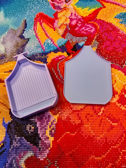 Plateau Diamond Art de luxe aux couleurs de soie pour points de diamant, peinture 5d, forets de peinture au diamant