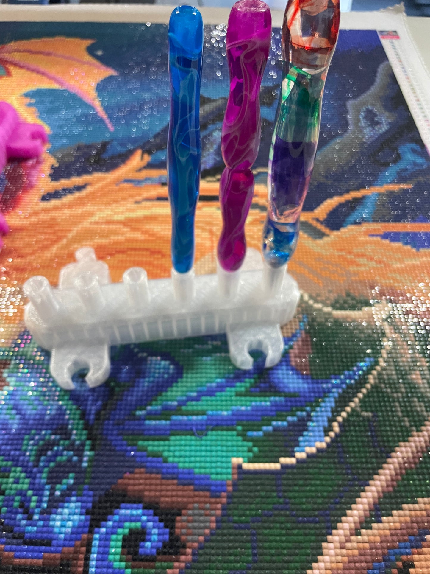 Porte-stylo Swirl Diamond Art pour vos outils de peinture diamant