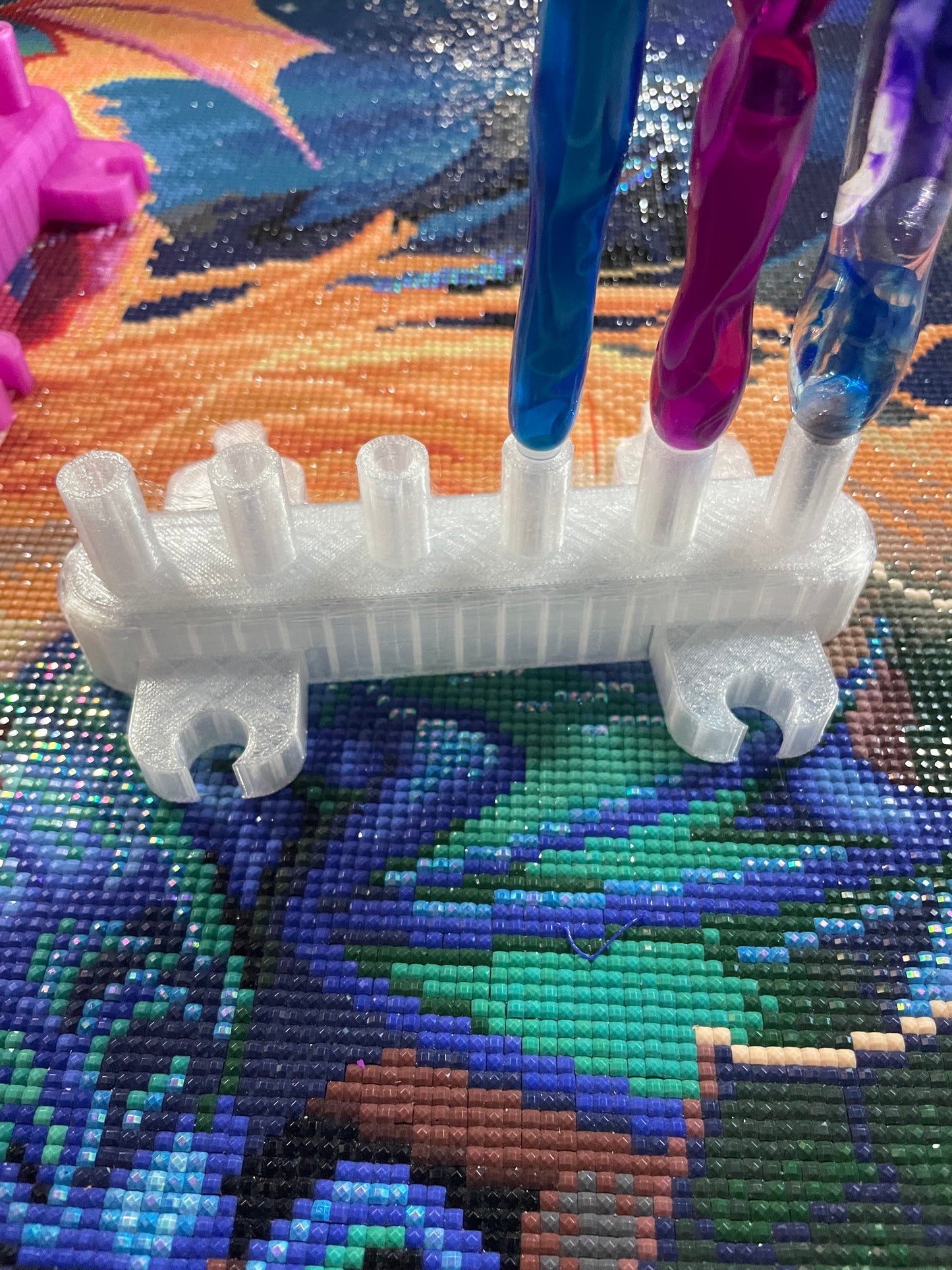 Porte-stylo Swirl Diamond Art pour vos outils de peinture diamant