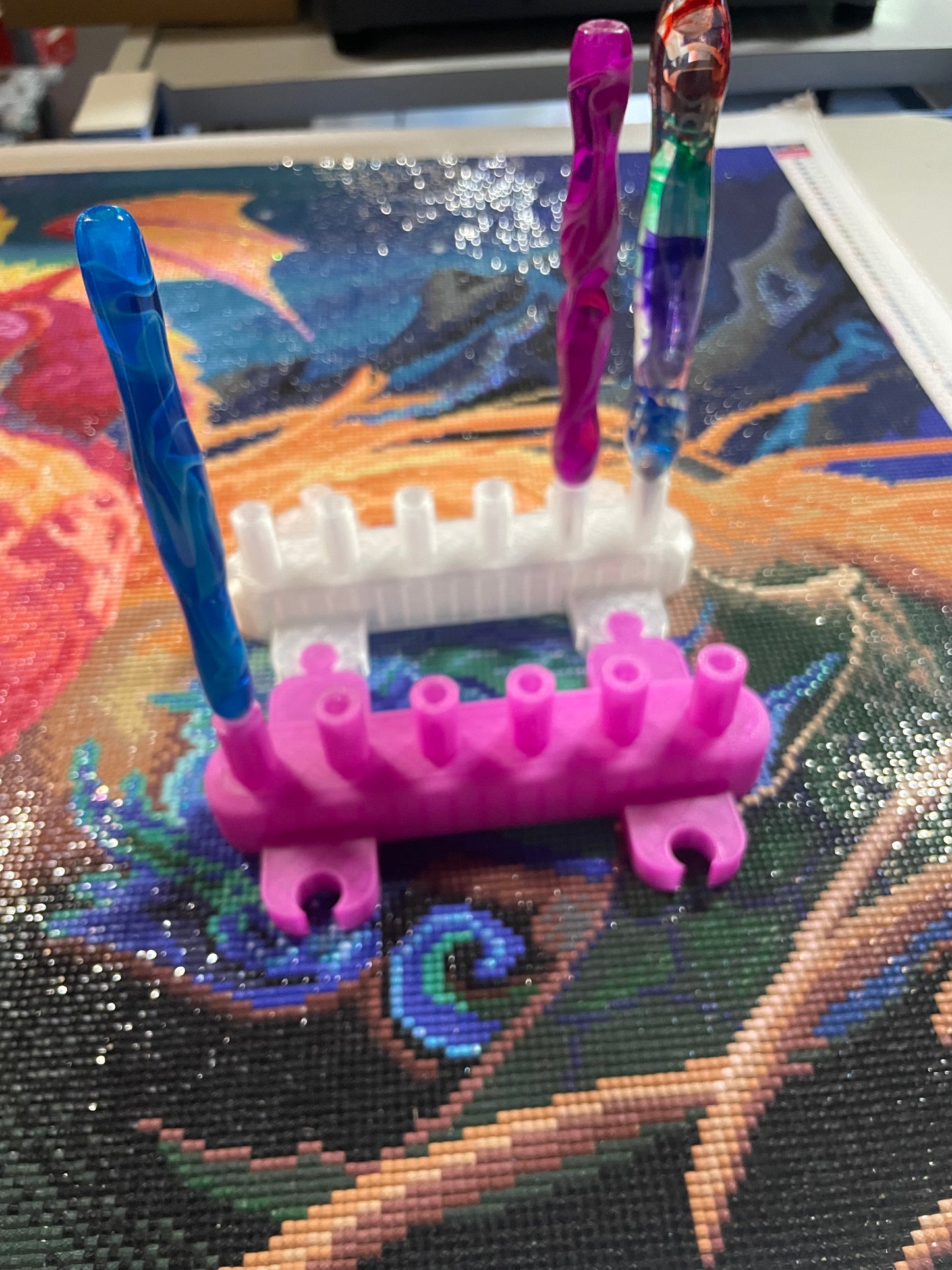 Porte-stylo Swirl Diamond Art pour vos outils de peinture diamant