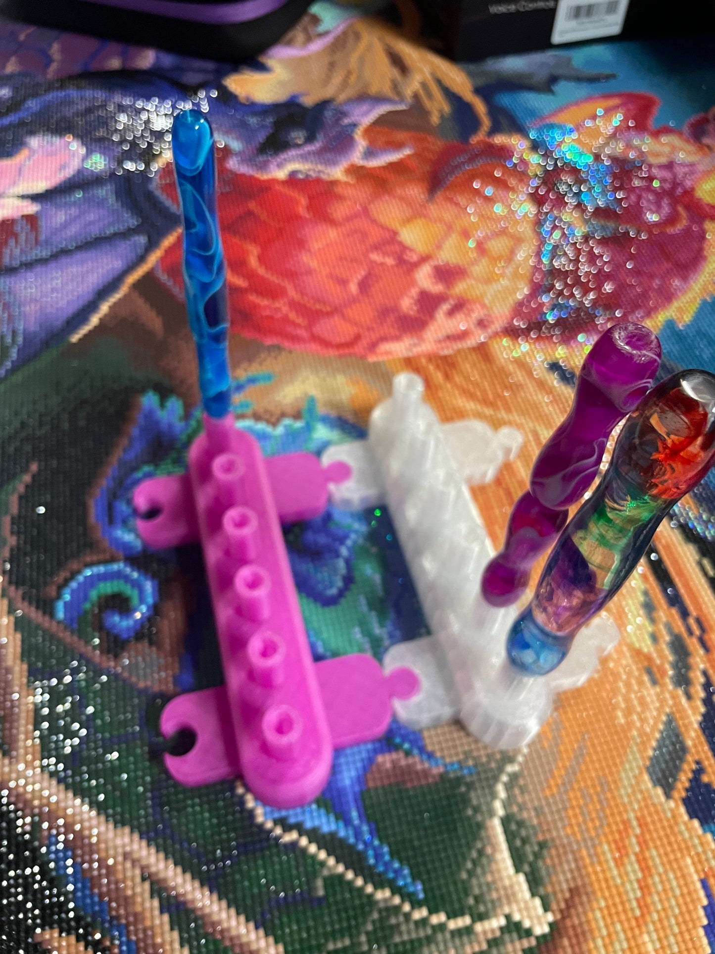 Porte-stylo Swirl Diamond Art pour vos outils de peinture diamant