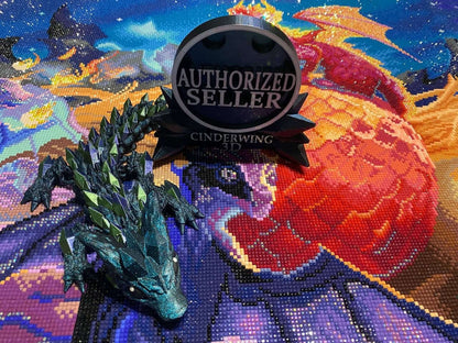 Diamond Painters Little Mates Dragon painting partner, with valentines dragons