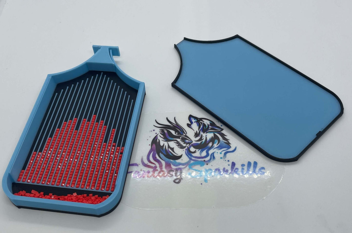 Spooktacular Glow-in-the-Dark Ghost Dragon Art Trays - Diamond Painting's Best Kept Secret for Nighttime Crafting Thrills!"