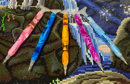Sparkills Dragon Diamond Art Pen with multiplacer, straighter attachments in fantasy colour for diamond painting