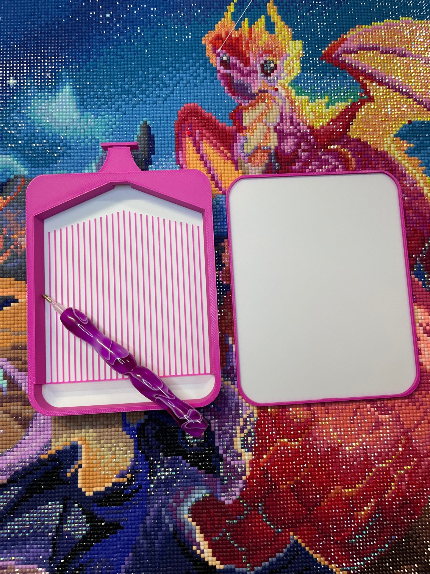 Deluxe Diamond Art Tablett in Seidenfarben für Diamantpunkte, 5D-Malerei, Diamantmalerei-Bohrer