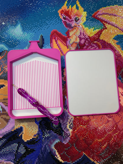 Deluxe Diamond Art Tablett in Seidenfarben für Diamantpunkte, 5D-Malerei, Diamantmalerei-Bohrer