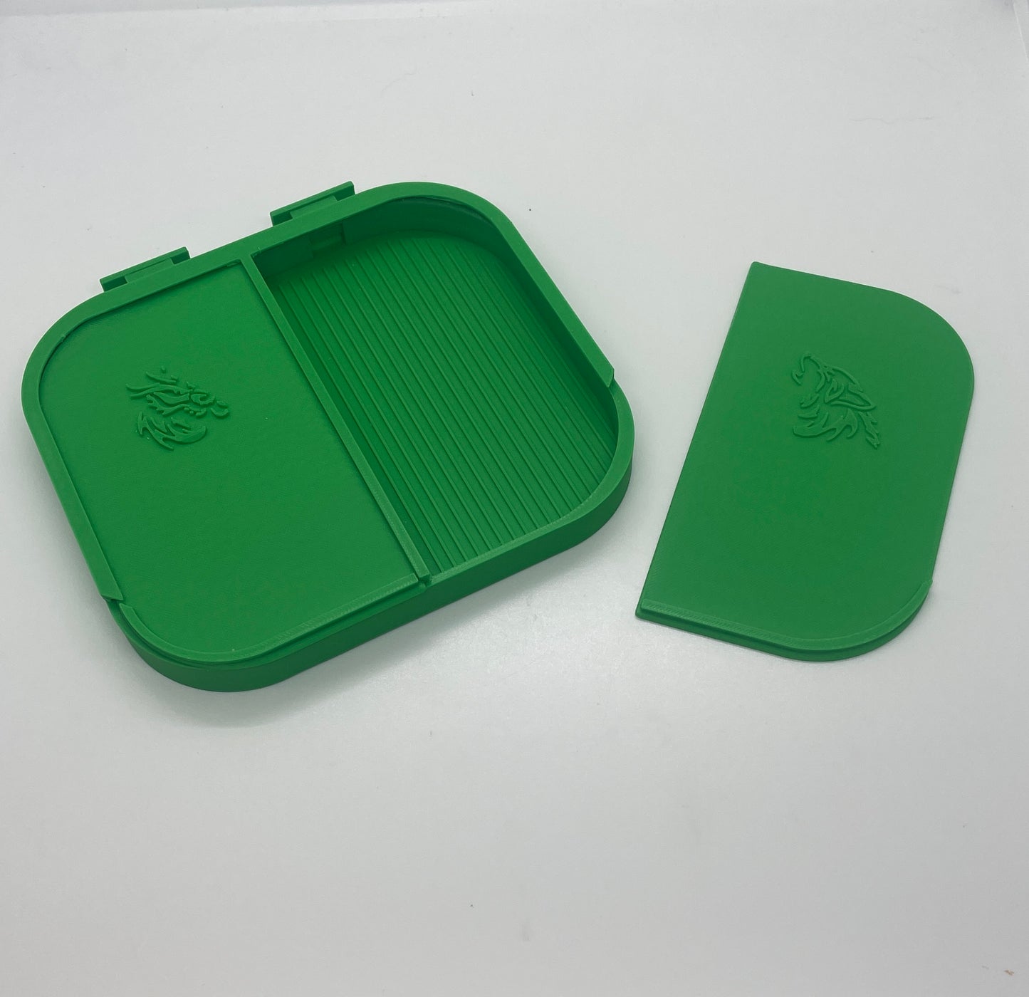 Double Dragon Dual Diamond Art Tray With Two Separate Sides, Two Stoppers and Two Sliding Lids