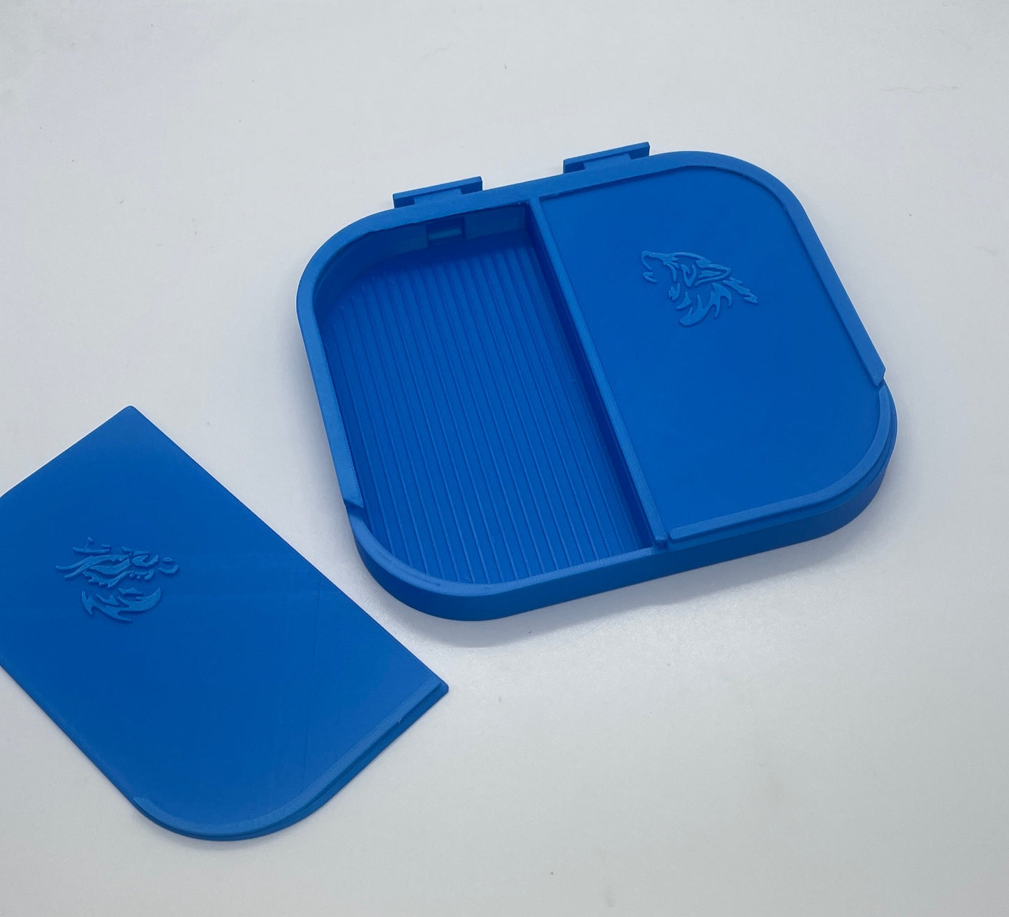 Double Dragon Dual Diamond Art Tray With Two Separate Sides, Two Stoppers and Two Sliding Lids