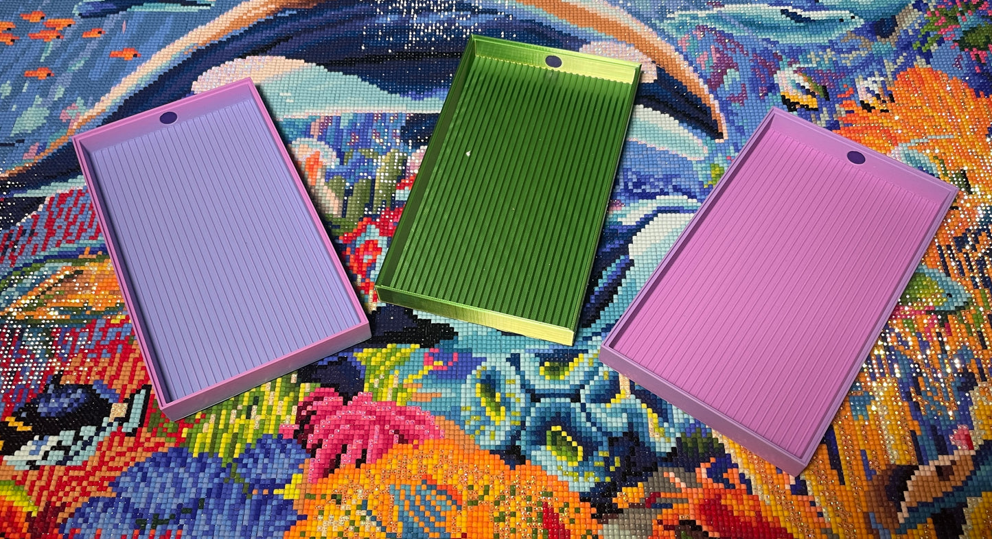 Stapelbares Konfetti-Diamantkunst-Tablett, sieben Tabletts in einem für Diamantmalerei