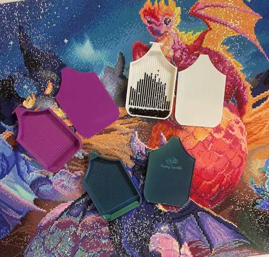 Dragonling Diamond Art Tray In One Colourway– Who Needs Washi Tape? Not You!