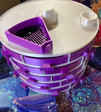 Octodrilly Diamond Art Rotating Tray Tower for Confetti Eight Trays a Level Add levels as Needed
