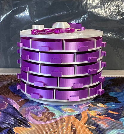 Octodrilly Diamond Art Rotating Tray Tower for Confetti Eight Trays a Level Add levels as Needed