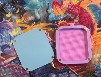 Chic Large-Sized Diamond Painting Tray, Sleek Rectangle Single Placer, Must-Have Craft Accessory, Perfect Gift for Diamond Art Fanatics