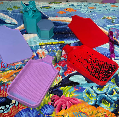 Sleek Dragon Diamond Art Tray In One Colourway– Who Needs Washi Tape? Not You!