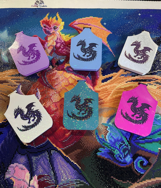 Space Dragonlings Diamond Art Tray, Galactic Sparkle Holder, For Diamond Painting Fans, Perfect Craft Gift
