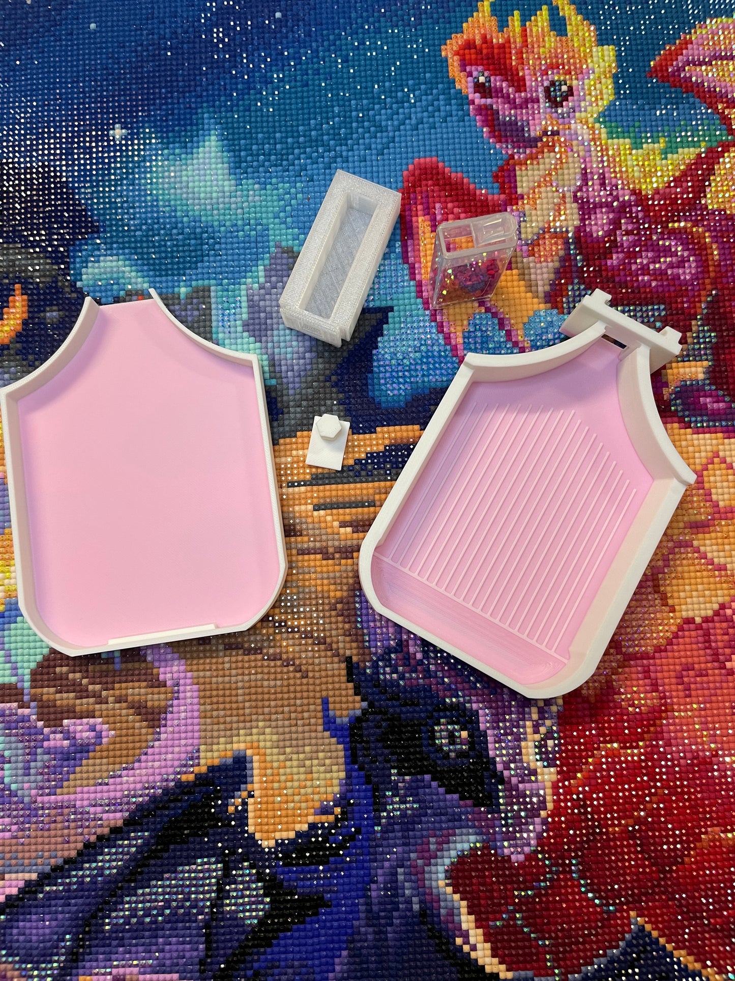 Plateau Diamond Art de luxe aux couleurs de soie pour points de diamant, peinture 5d, forets de peinture au diamant