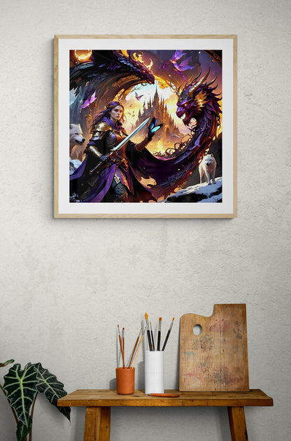 The Twelve Realms Fantasy Sparkills Hand Rendered Square Drill Diamond Art Painting 70x70cm 27.5x27.5 inch